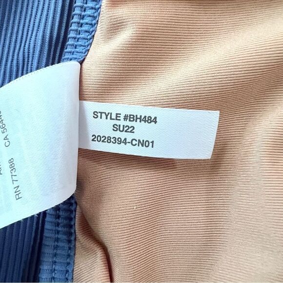 NWOT New J. crew Ribbed One Strap One Piece Swimsuit 0 Retro Blue Clean Lines - Picture 12 of 14